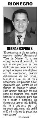Propuesta de campaña de Hernán Ospina
